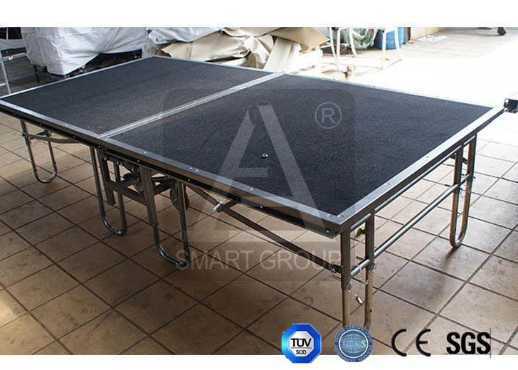 Iron Foldable Wooden Stage