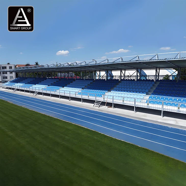 Temporary Scaffolding Stadium Soccer Grandstand Seating with Roof factory